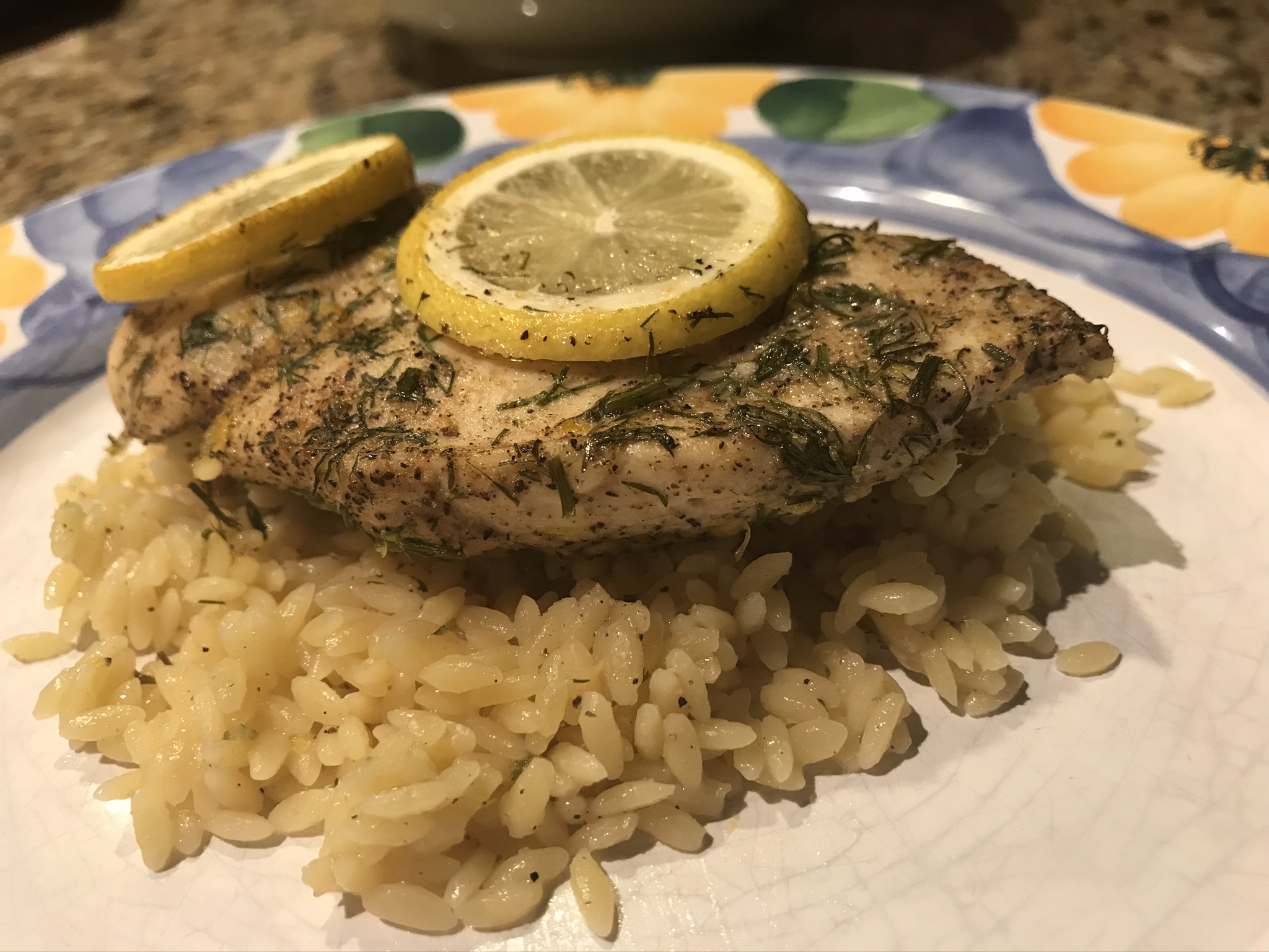 Greek Lemon Chicken and Orzo