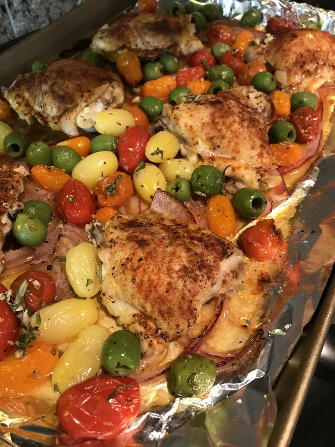 Sheet Pan Vinegar Chicken Flora's Kitchen