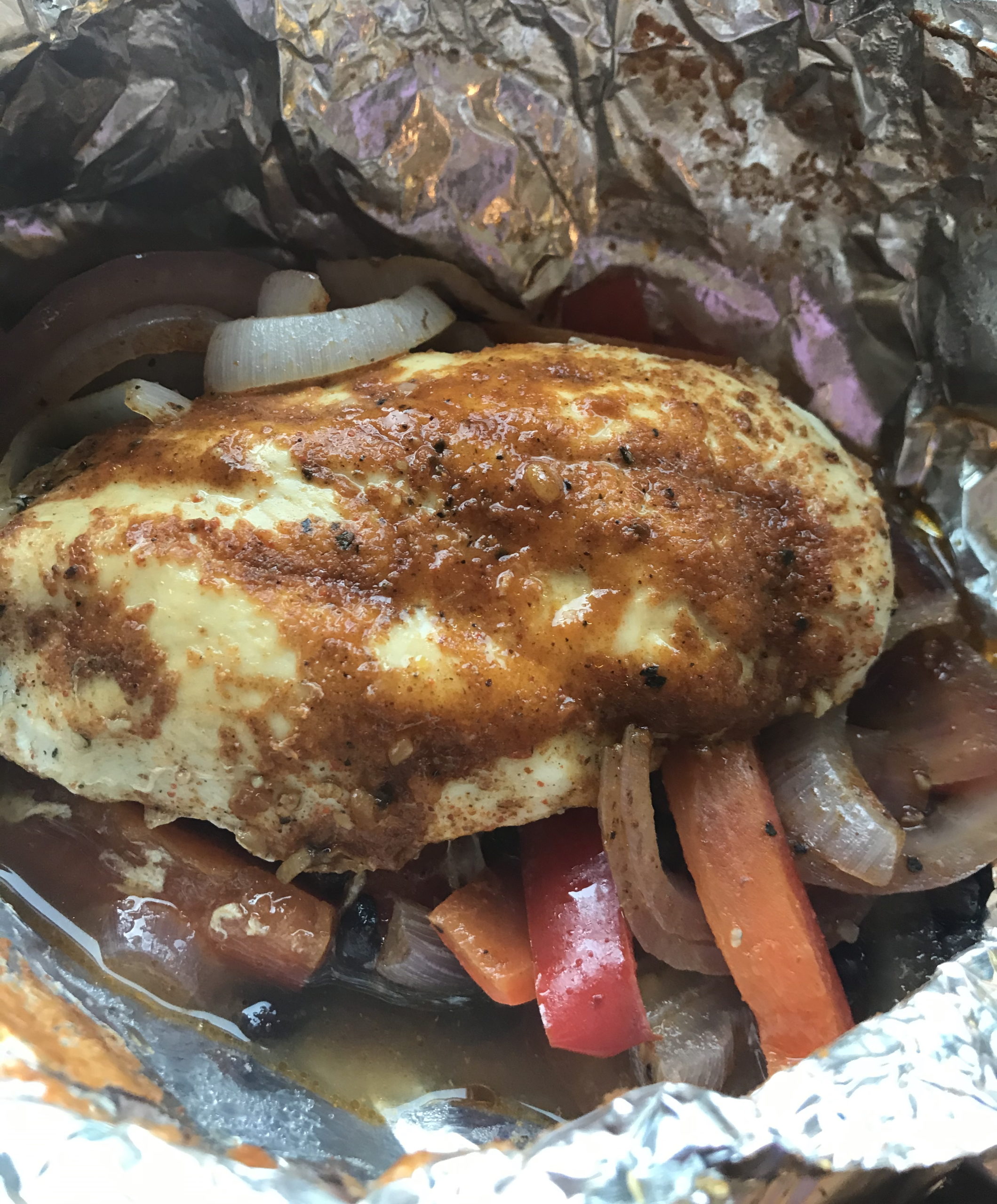 Chicken Fajitas Foil Packets