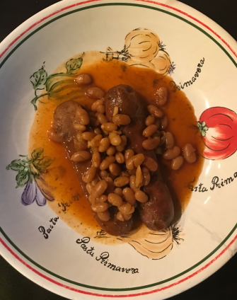 Slow Cooker Barbecue Beans and Sausage