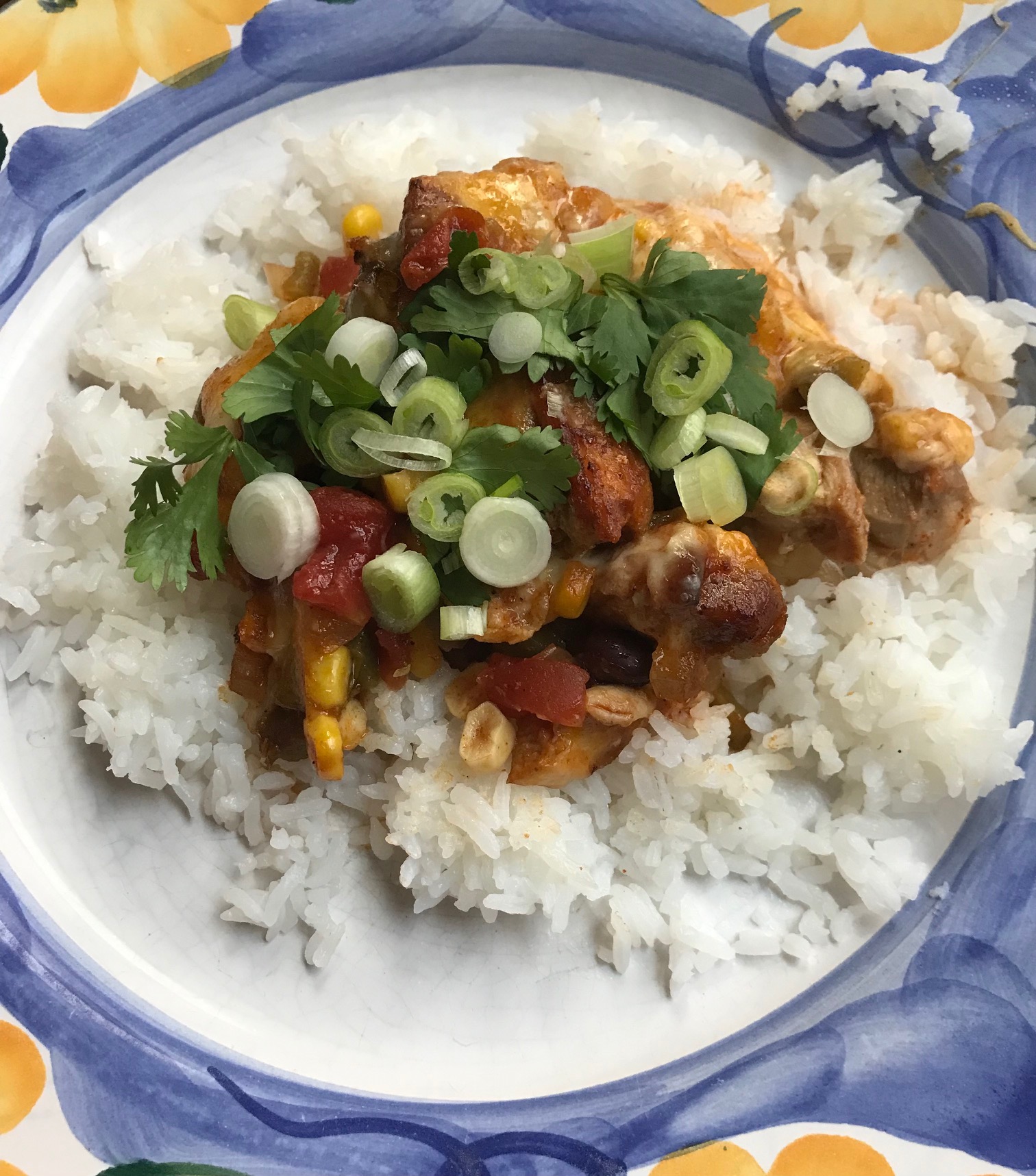 Cheesy Southwestern Chicken Casserole