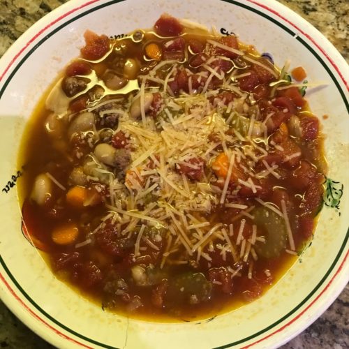 Beef and Cannellini Bean Minestrone