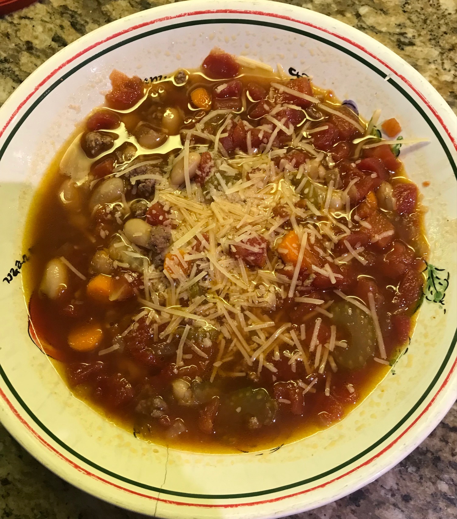 Beef and Cannellini Bean Minestrone