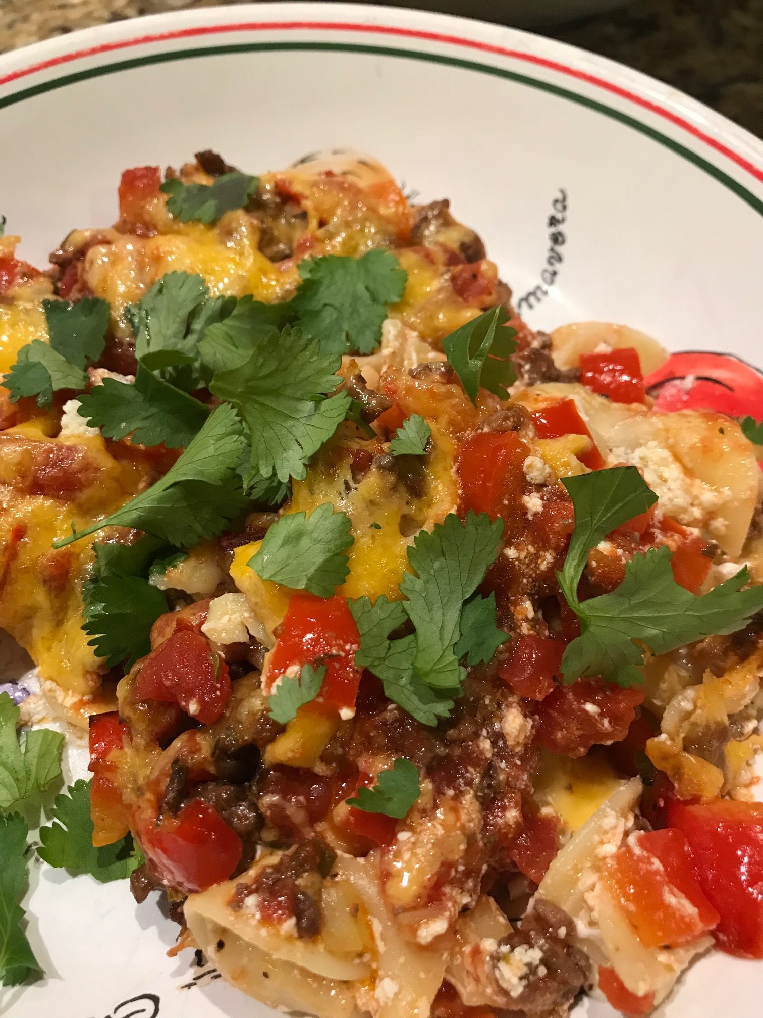 Beef and Cheddar Casserole