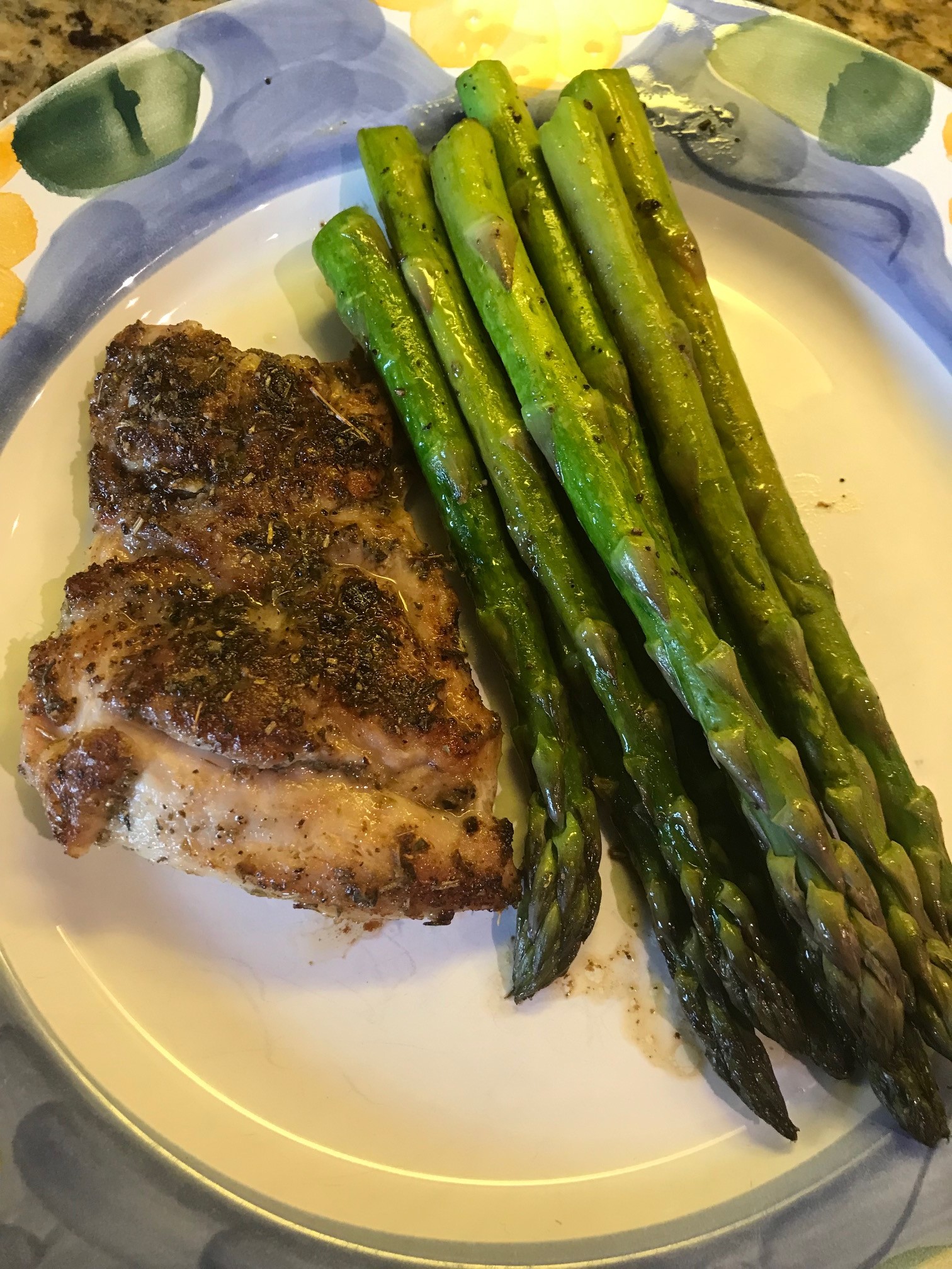 Garlic Herb Chicken and Asparagus